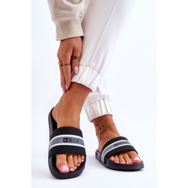 Lagane pjenaste papuče Big Star JJ274648 crne crno 2