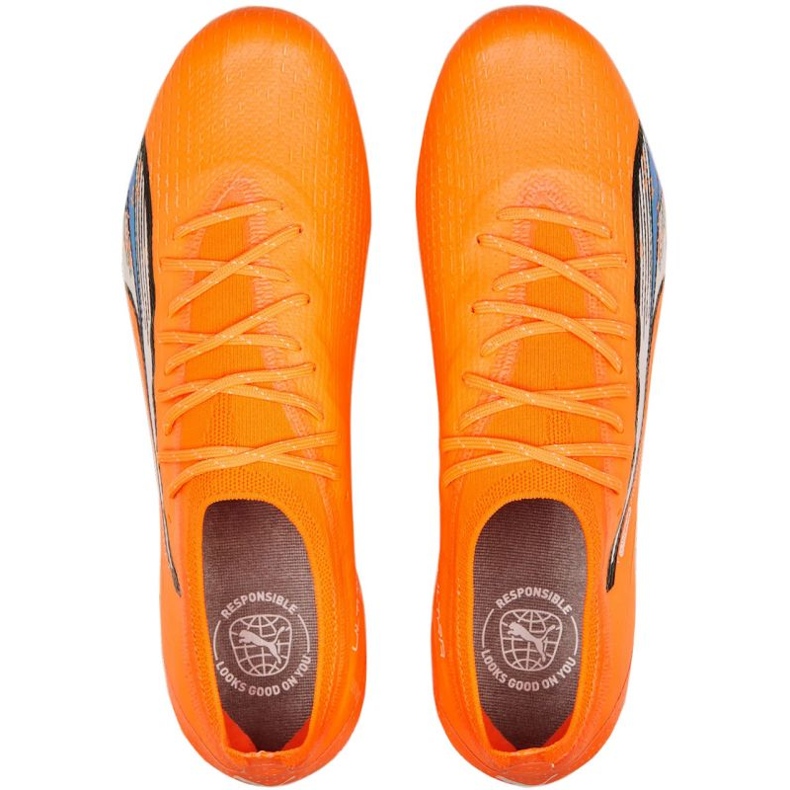 Puma Ultra Ultimate FG/AG M 107163 01 tenisice za nogomet naranča naranče i crvene 2