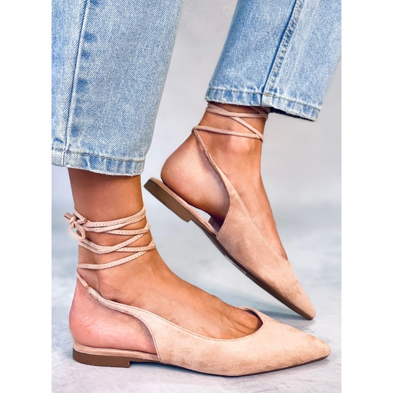 BM Dentoni gole balerinke s naramenicama bež 2