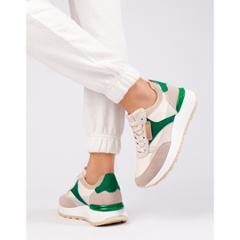 Ženske bež sportske cipele s visokom platformom marke Shelovet 1