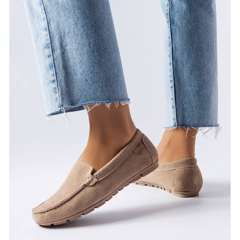 Big Star bež kožne natikače JJ274658 1