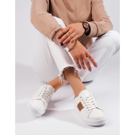 Bijele ženske tenisice na platformi Shelovet bijela 1