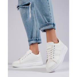 Bijele sportske tenisice na platformi Shelovet bijela 1