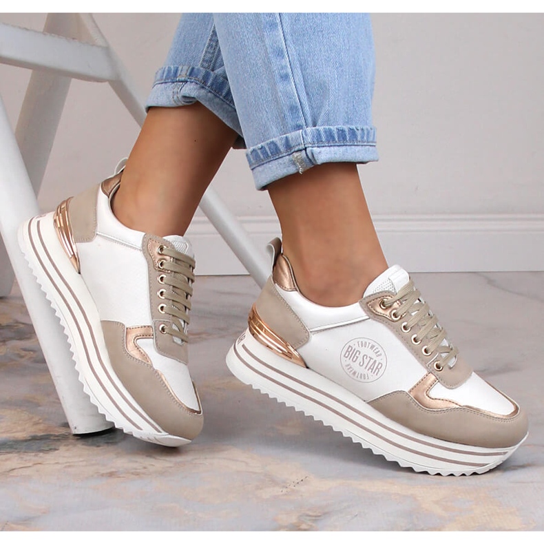 Ženske sportske cipele tenisice na platformu višebojne Big Star LL274584 višebojan 1