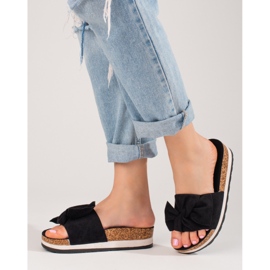 Ženske antilop papuče s platformom Vinceza crne crna 1