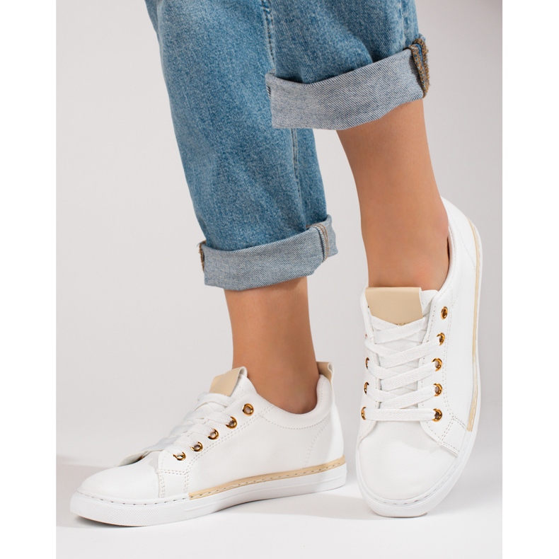 Shelovet bijele klasične ženske tenisice bijela 1