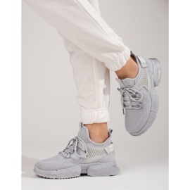 Shelovet sive ažur tenisice za žene siva 1