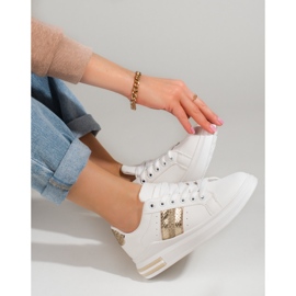 Shelovet ženske tenisice na visoku platformu bijele boje bijela 2