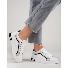 Ženske tenisice Shelovet na visoku platformu bijele boje bijela 1