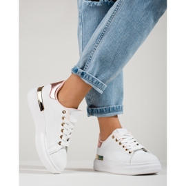 Ženske Shelovet bijele tenisice sa zlatnim umetkom bijela 1