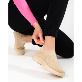 Ženske smeđe tekstilne sportske cipele Shelovet smeđa 2