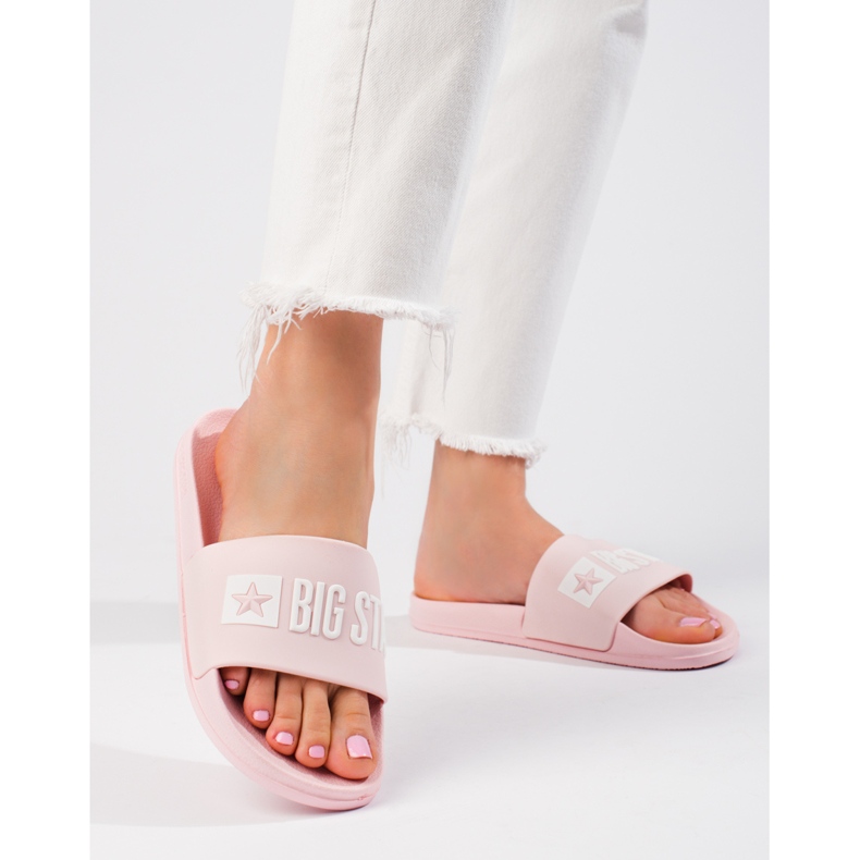Klasične ženske ružičaste papuče Big Star FF274A201600 ružičasta 2