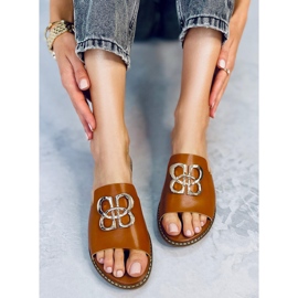 Ebony Camel ženske papuče smeđa 1