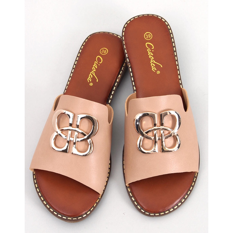 BM Ženske papuče Ebony Apricot bež 1