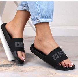 Crne ženske papuče za bazen Big Star FF274A200 crna 1