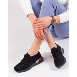 Shelovet crne otvorene sportske cipele crno 1