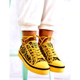 Ženske tenisice Pantera Big Star JJ274616 žute žuta boja 9