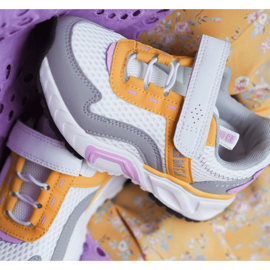 Big Star Dječje sportske cipele s velikom zvijezdom na čičak JJ374257 Bijelo-žuta višebojan 1