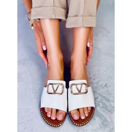 BM Ženske papuče Tonya White bijela 2