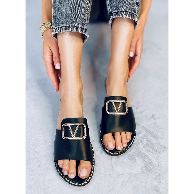 BM Tonya crne ženske papuče crna 1