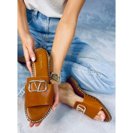 BM Ženske papuče Tonya Camel smeđa 2