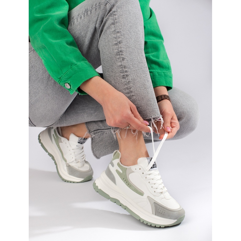 Ženske tenisice na debelom potplatu Shelovet bijele bijela 1