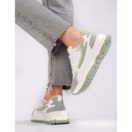 Ženske tenisice na debelom potplatu Shelovet bijele bijela 2