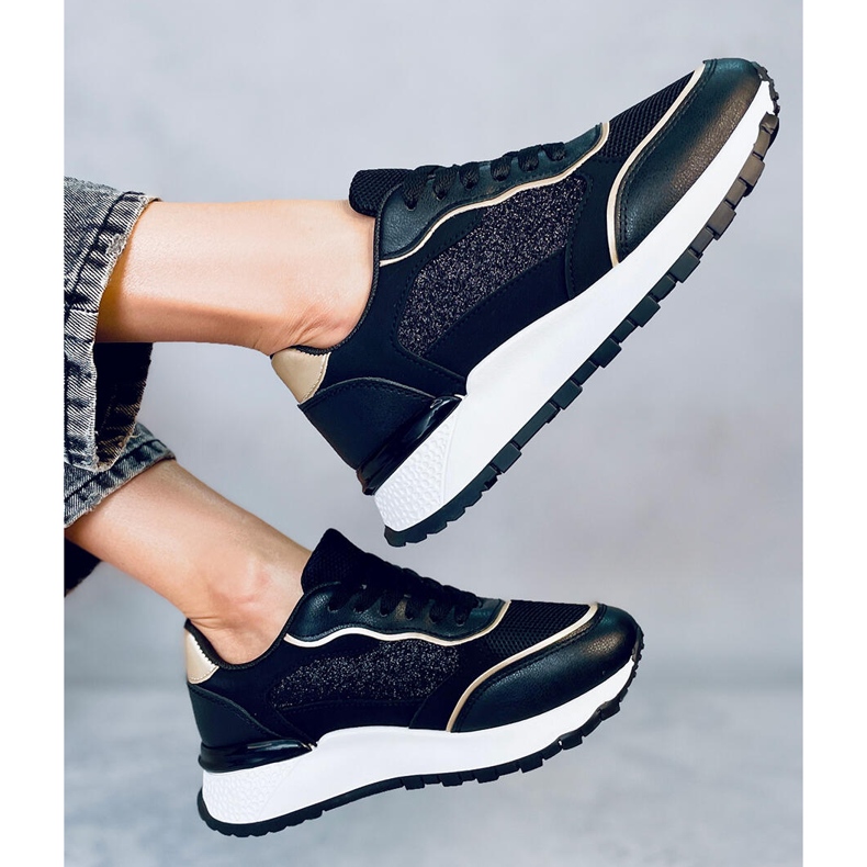 Breland crne ženske tenisice crna 1