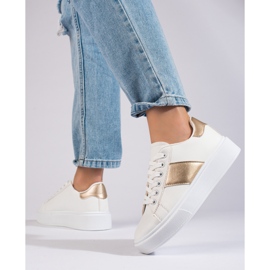 Bijele ženske tenisice na platformi Shelovet bijela 2