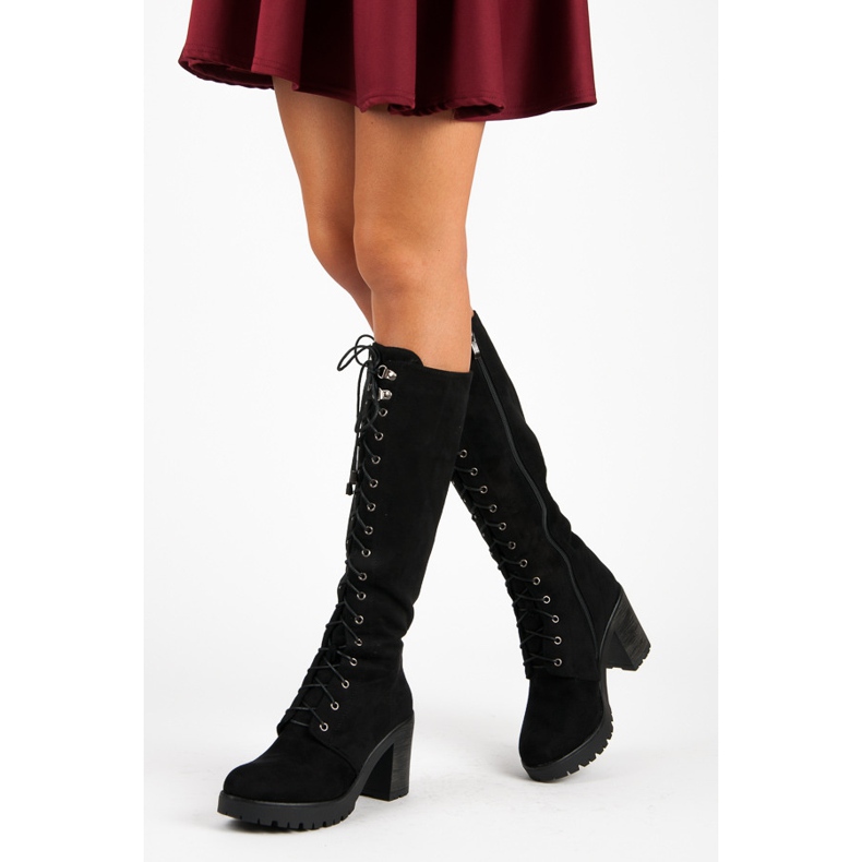 Seastar Radničke čizme na vezanje crno 2