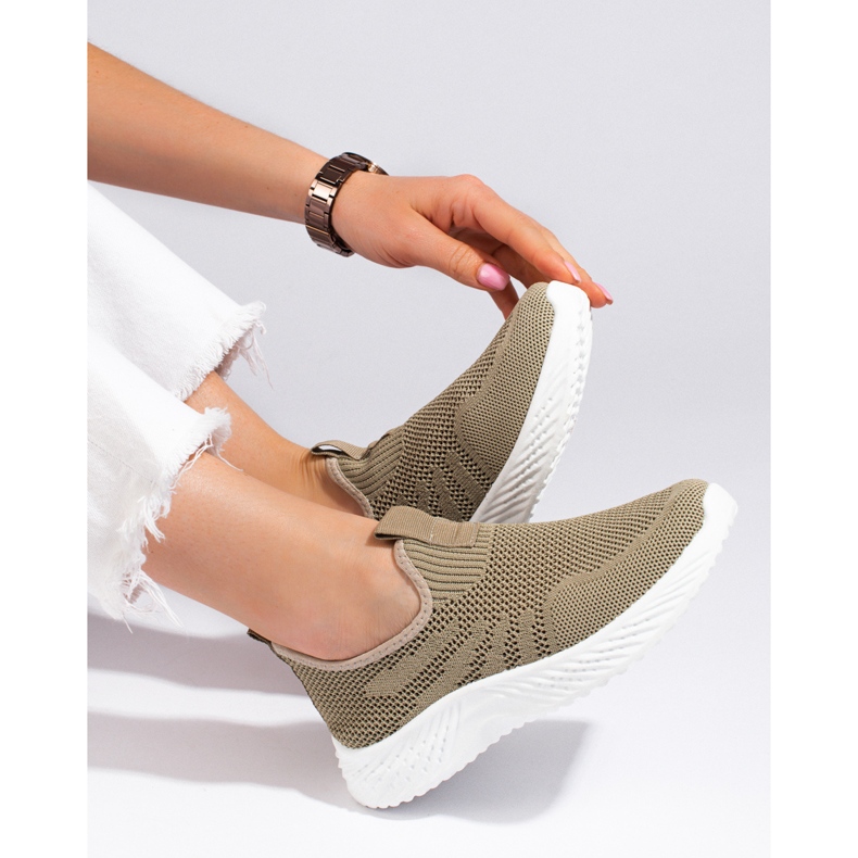 Shelovet ženske sportske cipele s ažurom zelena 1