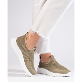 Shelovet ženske sportske cipele s ažurom zelena 2