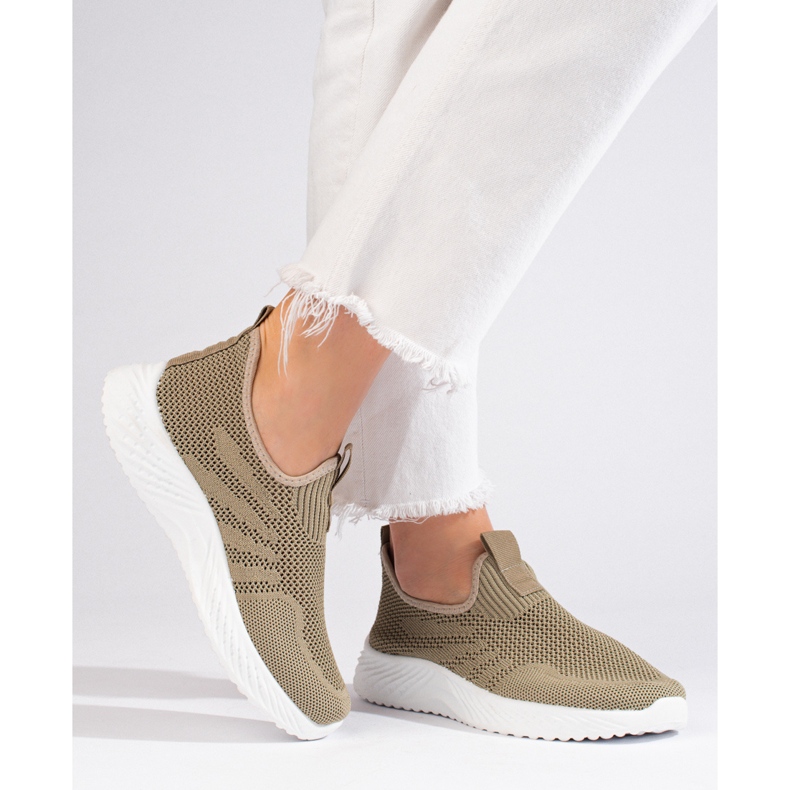 Shelovet ženske sportske cipele s ažurom zelena 2