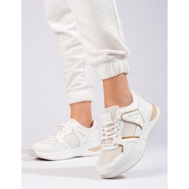 Ženske bijele tenisice na debelom potplatu Shelovet bijela 1