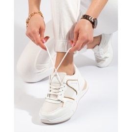 Ženske bijele tenisice na debelom potplatu Shelovet bijela 2