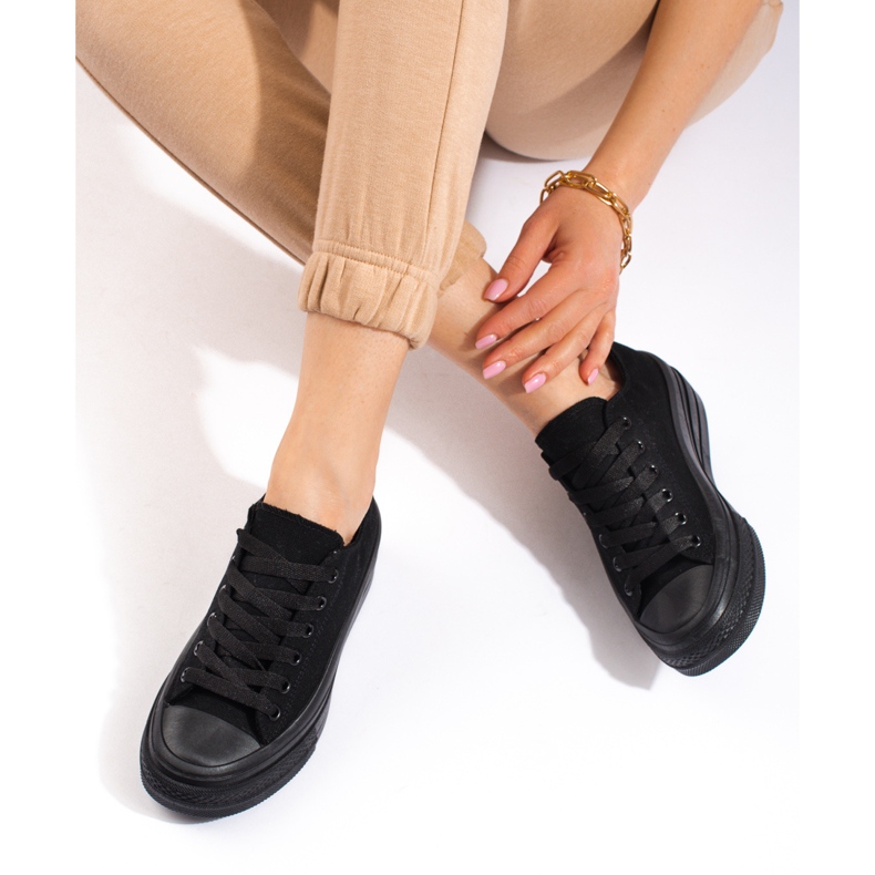 Ženske tenisice s platformom Shelovet crne crno 1