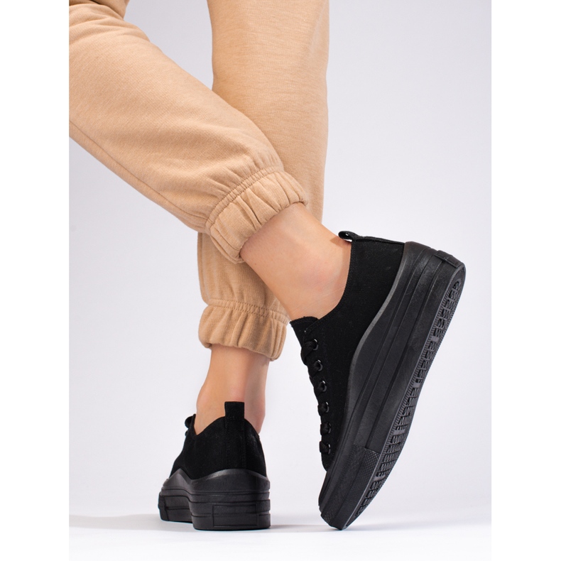 Ženske tenisice s platformom Shelovet crne crna 2