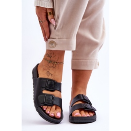 Ženske papuče s platformom Black Vertigo crno 1