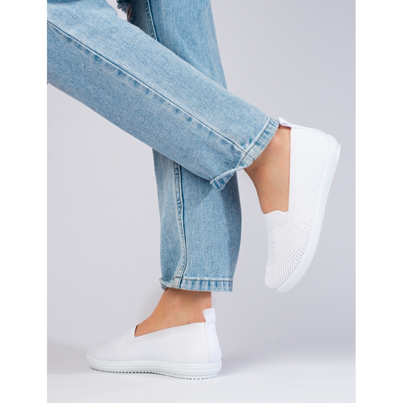 Ženske tekstilne slip-on tenisice Shelovet bijele bijela 2