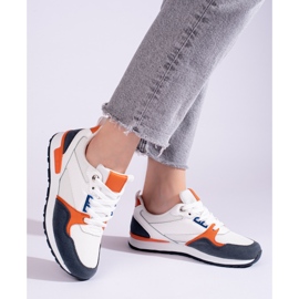 Ženske sportske cipele Shelovet bijele i tamno plave boje bijela 2