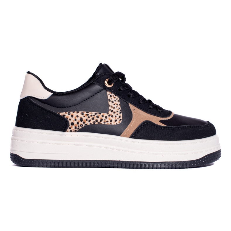 Ženske sportske cipele na platformu crne Shelovet crna 1