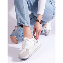 Shelovet bijele tenisice na wedge bijela 2