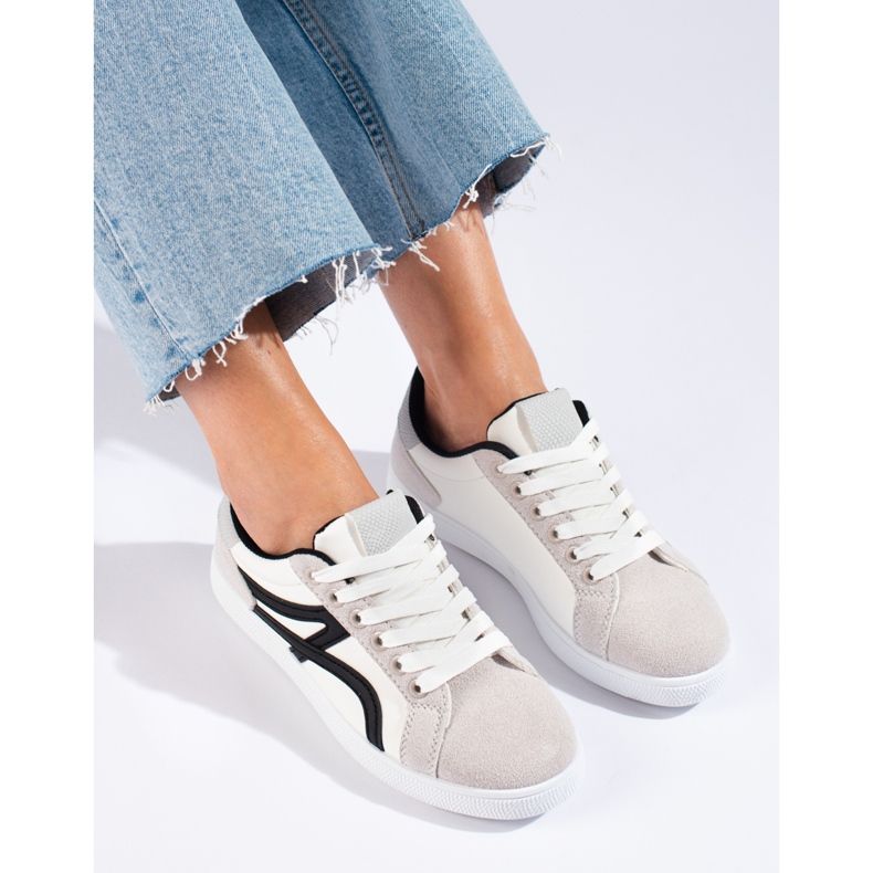 Ženske sportske cipele Shelovet bijele i sive boje bijela 1