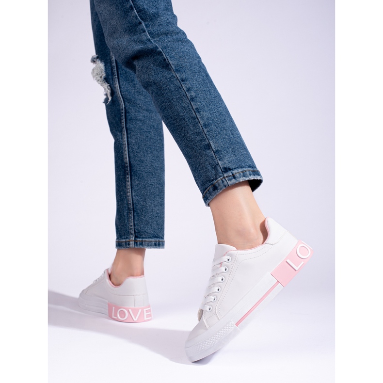 Shelovet klasične bijele sportske cipele bijela 2