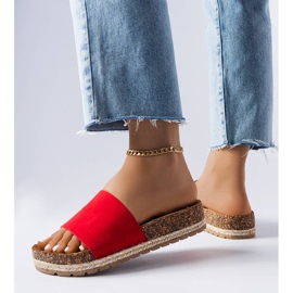 Crvene japanke s plutenim potplatom iz Clovisa crvena 2