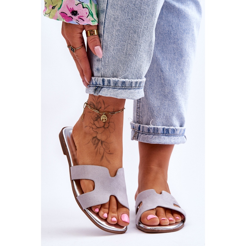 Ženske klasične antilop papuče sive Evana siva 2