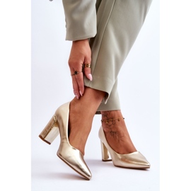 Klasične salonke na ukrašenoj zlatnoj Elizabeth šipki zlatni 2