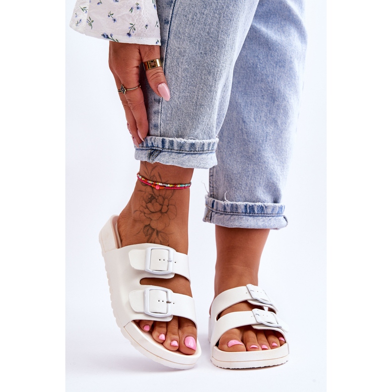 Ženske papuče s platformom White Vertigo bijela 1