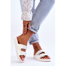 Ženske papuče s platformom White Vertigo bijela 2