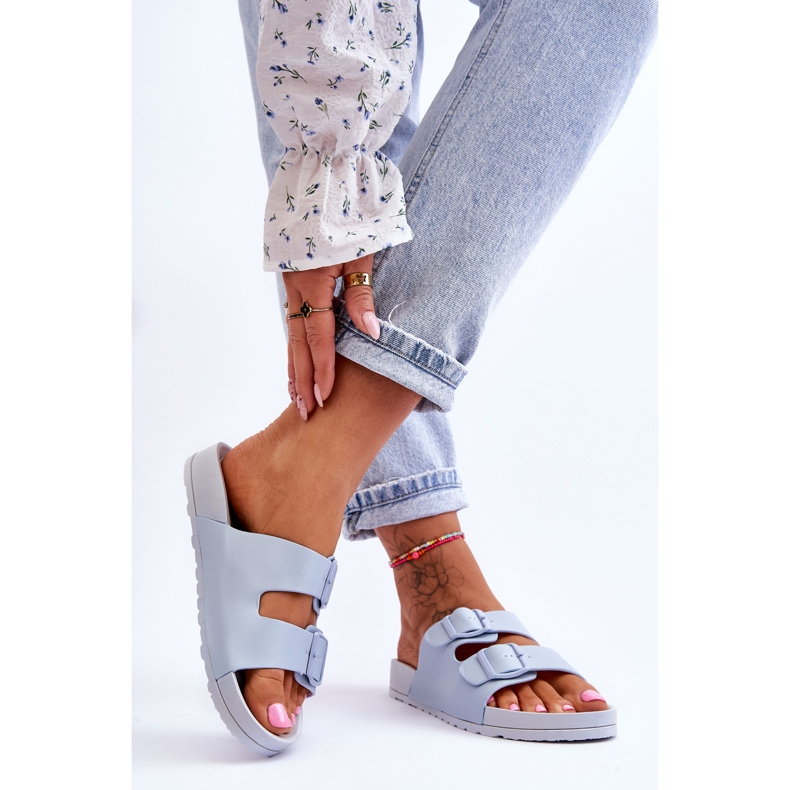 PS1 Ženske plave Vertigo papuče s platformom plava 2